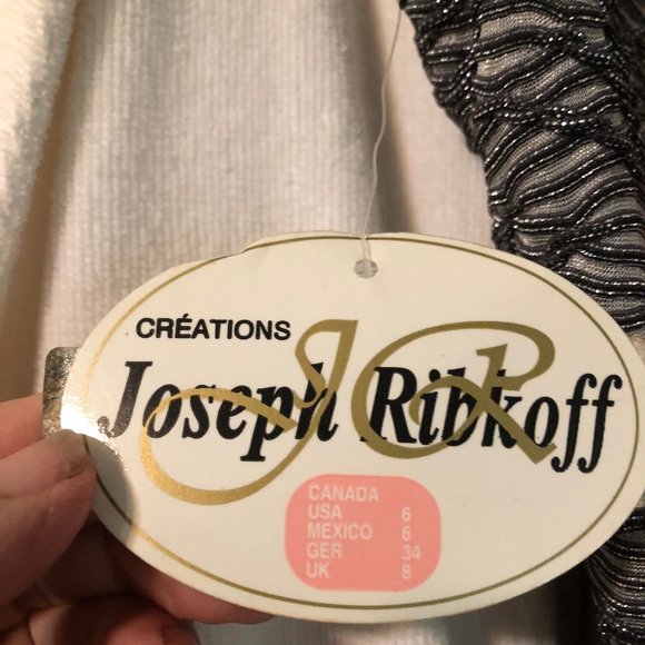 Vintage "Brand New" 1999 Joseph Ribkoff silver - Picture 10 of 12